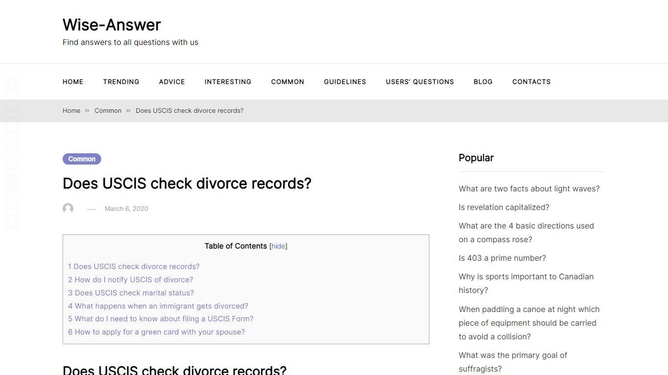 Does USCIS check divorce records? – Wise-Answer