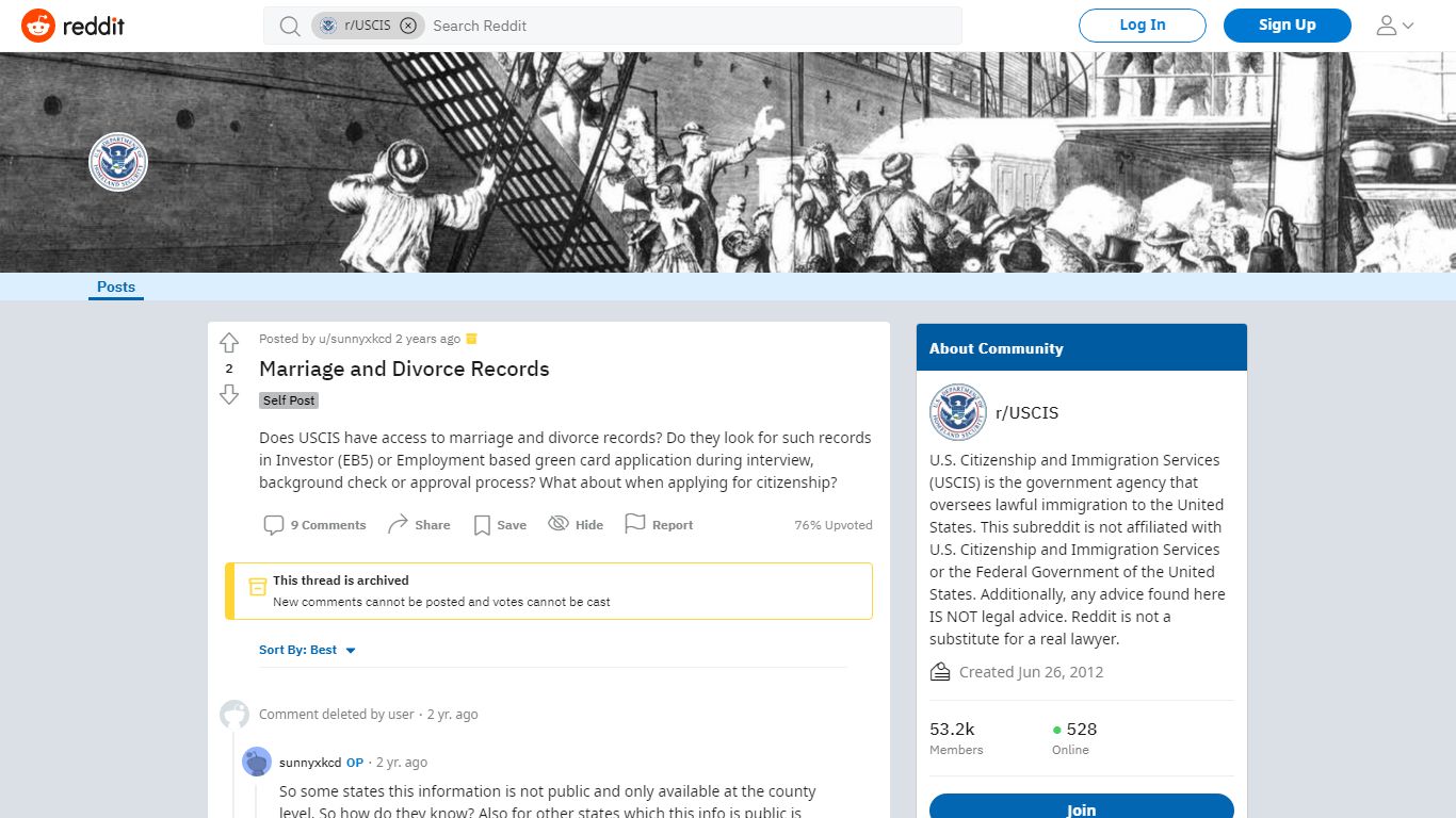 Marriage and Divorce Records : USCIS - reddit.com